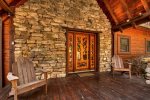 Reel Creek Lodge - Custom-Built Front Door 